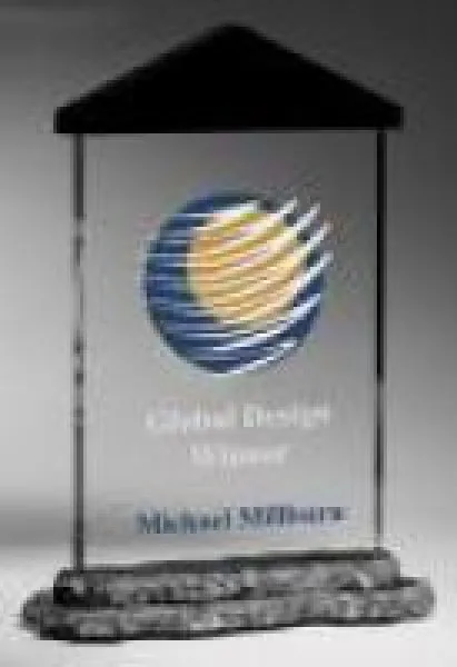 Engraved acrylic award
