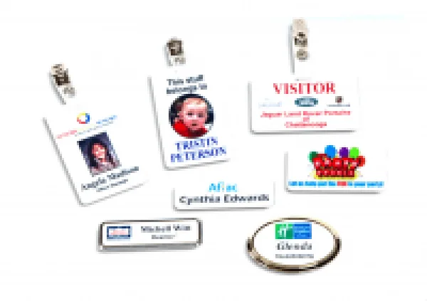 Engraved name badges