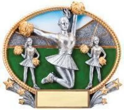 3D Oval Resin Trophy Awards