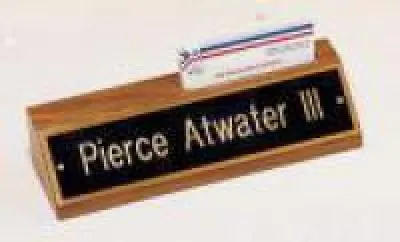 Desk Wedge Name Plates