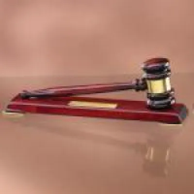 Gavel and Sounding Blocks