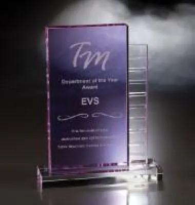 Purple Optical Crystal Awards