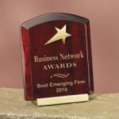 Wood Metal Accent Awards
